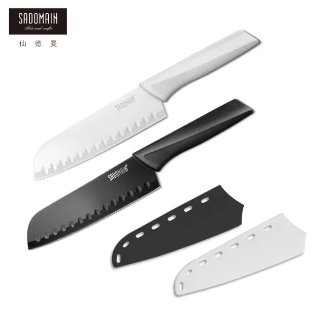 【SADOMAIN 仙德曼】戶外露營用品-炫曜料理刀29.5cm(水果刀/切刀/料理刀/露營戶外刀)