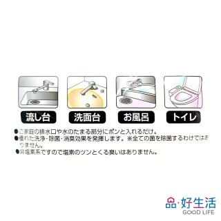 【GOOD LIFE 品好生活】日本製  柑橘排水管消臭清潔錠（7錠入）(日本直送 均一價)