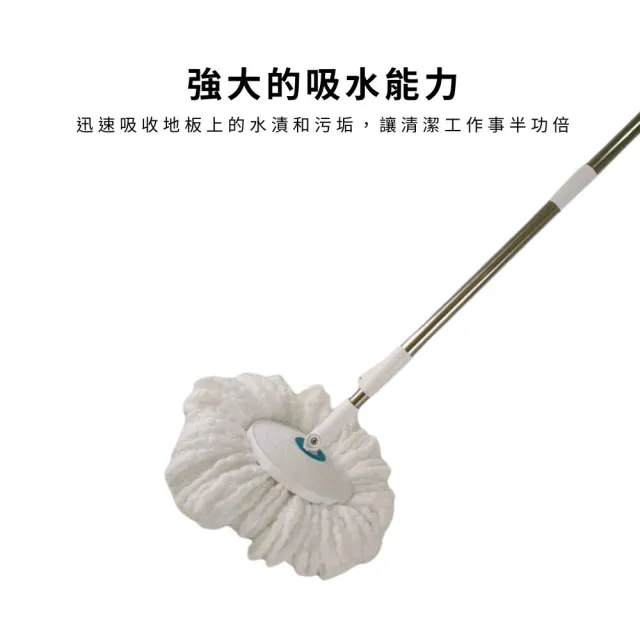 【美琦】手壓旋轉拖把桶組(手壓旋轉拖把 拖把組 旋轉拖把)