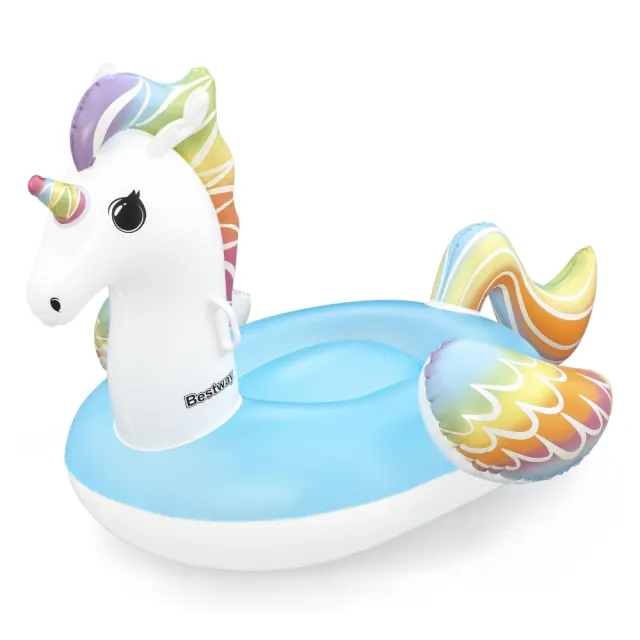 【BESTWAY】彩虹獨角獸漂浮坐騎_3歲以上(浮具)