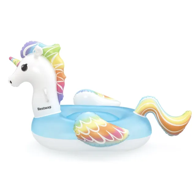 【BESTWAY】彩虹獨角獸漂浮坐騎_3歲以上(浮具)