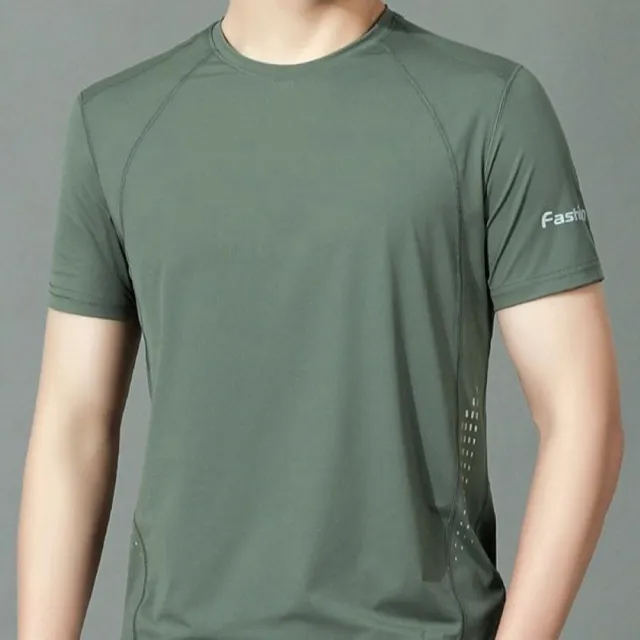 【巴黎精品】運動上衣休閒T恤背心男裝(冰絲上衣速乾涼爽圓領男裝6色n1jh53)