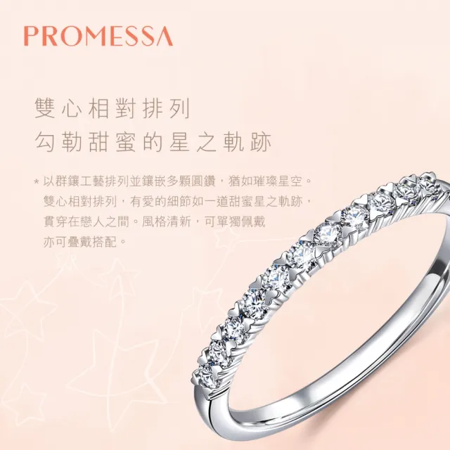 【PROMESSA】星宇系列 23分 18K金鑽石戒指/線戒(女戒)