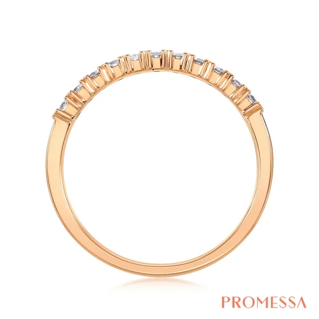 【PROMESSA】23分 星宇系列 愛環繞 18K玫瑰金鑽石戒指/線戒