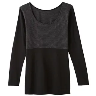 【Gunze 郡是】集中型保暖發熱衣八分袖(黑)