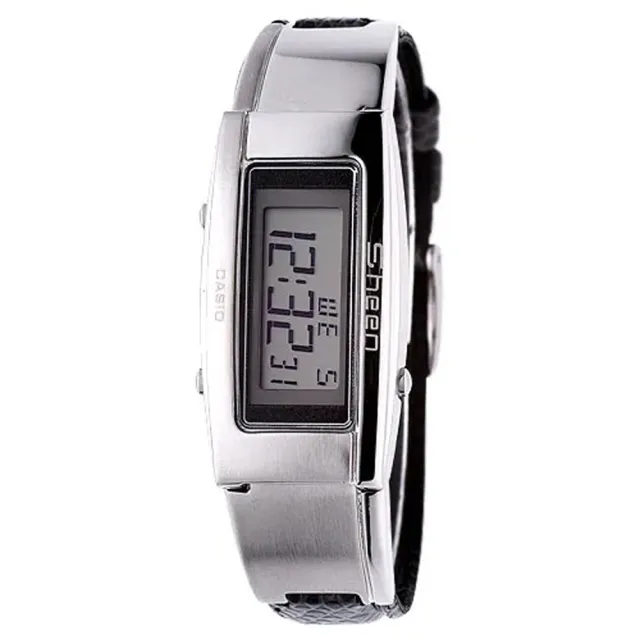 【CASIO 卡西歐】SHEEN系列 魅力腕錶-灰皮帶(SHN-1000L-1ADF)