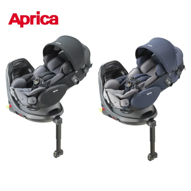 【Aprica 愛普力卡】Fladea Grow EVER ISOFIX 磁吸扣(0-4歲 360旋轉 坐臥二用 平躺汽座)