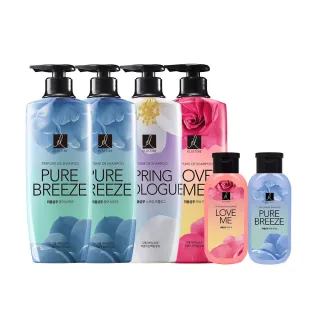【ELASTINE】香水洗髮精/潤髮乳600ml4入組(新品上市永恆珍愛/春日戀曲/甜蜜愛戀)