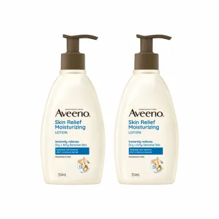 【Aveeno 艾惟諾】燕麥高效舒緩/煥光奇肌保濕乳354mlx2(官方直營)