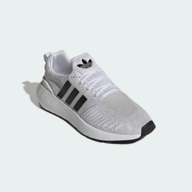 【adidas 愛迪達】Swift Run 22 男 運動休閒鞋 舒適 白 黑(GY3047)