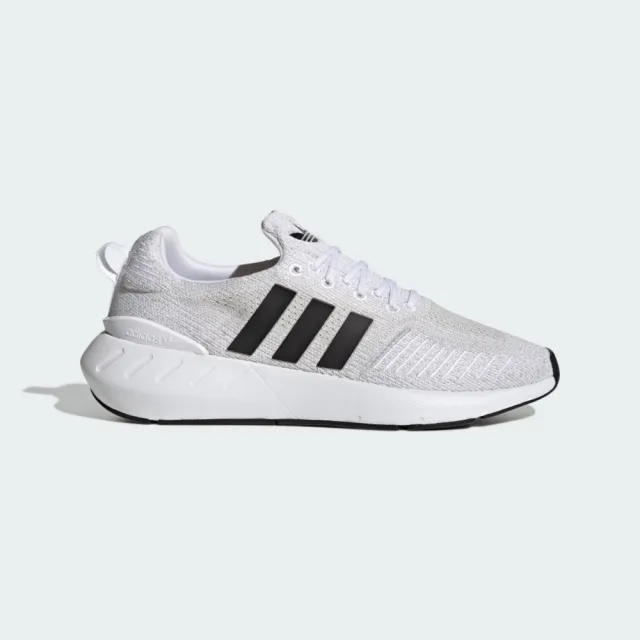 【adidas 愛迪達】Swift Run 22 男 運動休閒鞋 舒適 白 黑(GY3047)