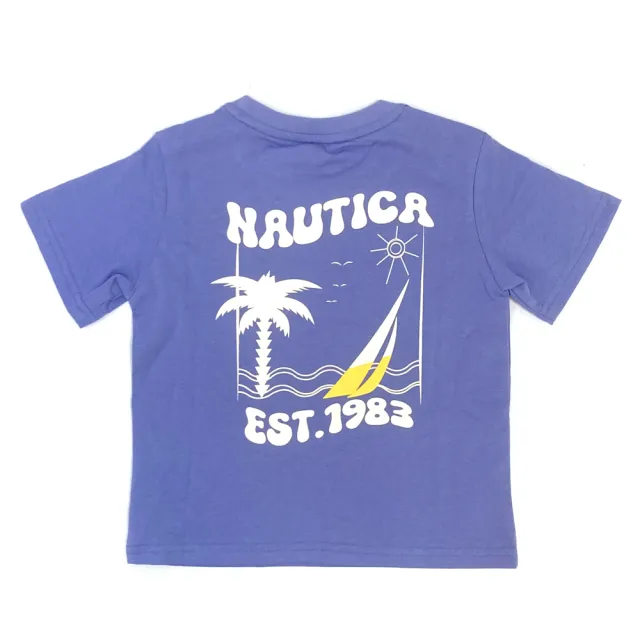 【NAUTICA KIDS】紫底椰樹印花T恤 6-18歲 N4841151(Nautica kids 涼爽T恤)