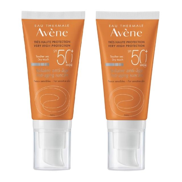 【Avene 雅漾】全效緊緻防曬液SPF50+(二入組)