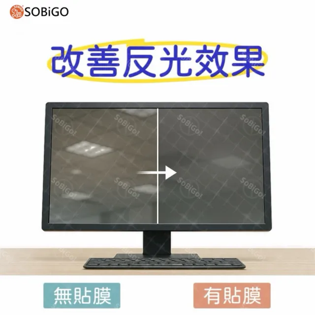 【SOBiGO!】筆記型抗反光藍光片16吋(2種規格 附收納夾)