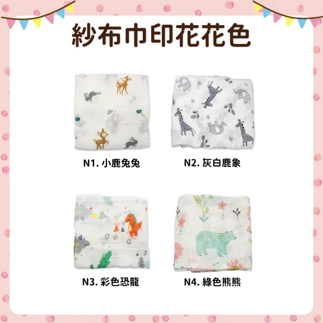 【OhBabyLying】多功能紗布包巾 110X120公分 大尺寸 雙層紗紗布巾(蓋被/嬰兒包巾/小被被/推車蓋毯/空調毯)