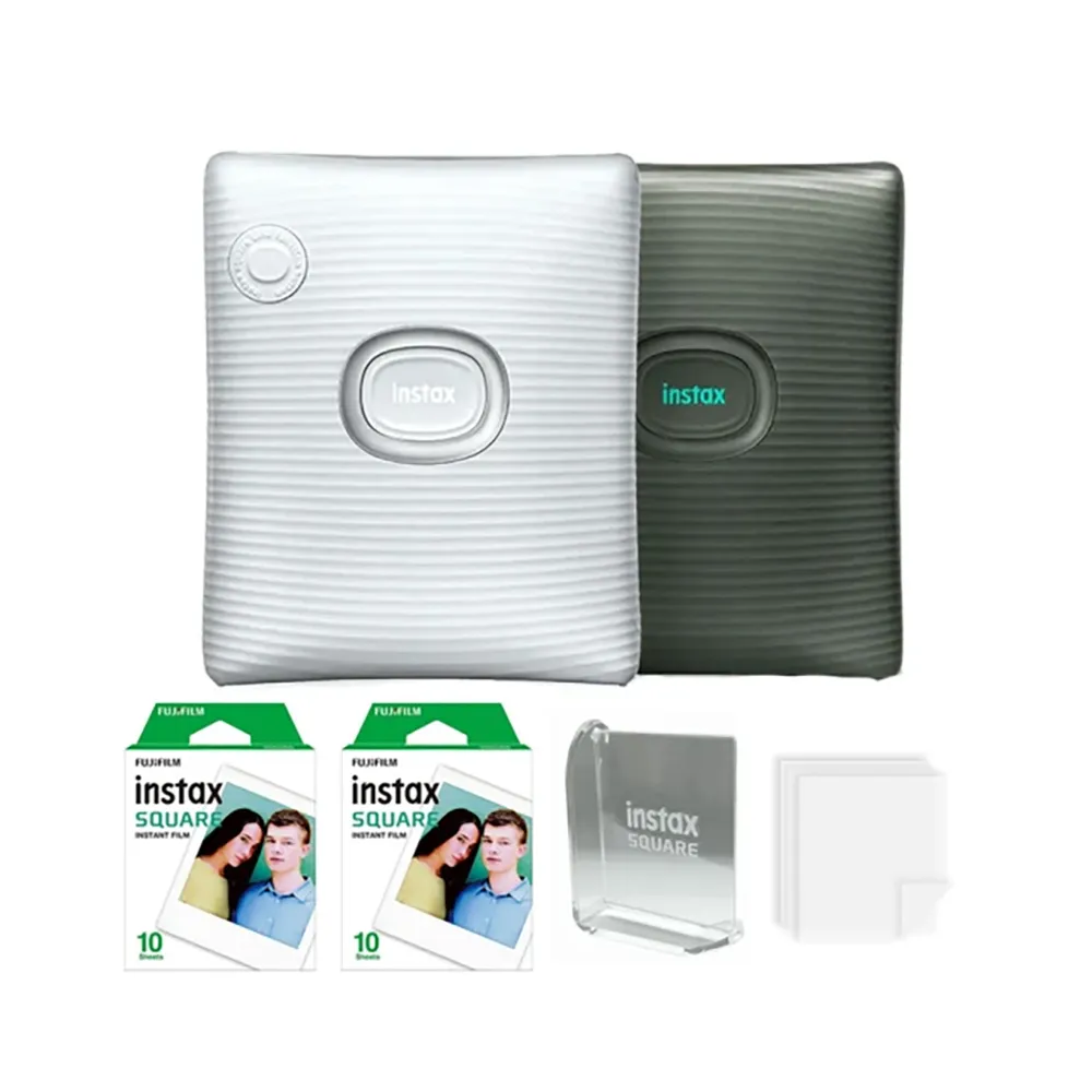 【FUJIFILM 富士】instax SQUARE Link 相印機 原廠公司貨(送20張底片旋轉相框超值組)