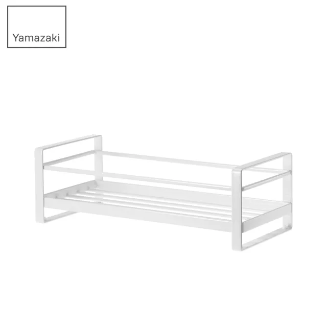 【YAMAZAKI】MIST瓶罐小物收納單層架-白(浴室收納/衛浴置物架/衛浴收納架) 