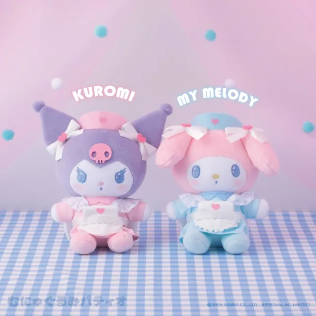 【小禮堂】雙11 Sanrio 三麗鷗 美樂蒂 絨毛玩偶吊飾 302診療室(平輸品)