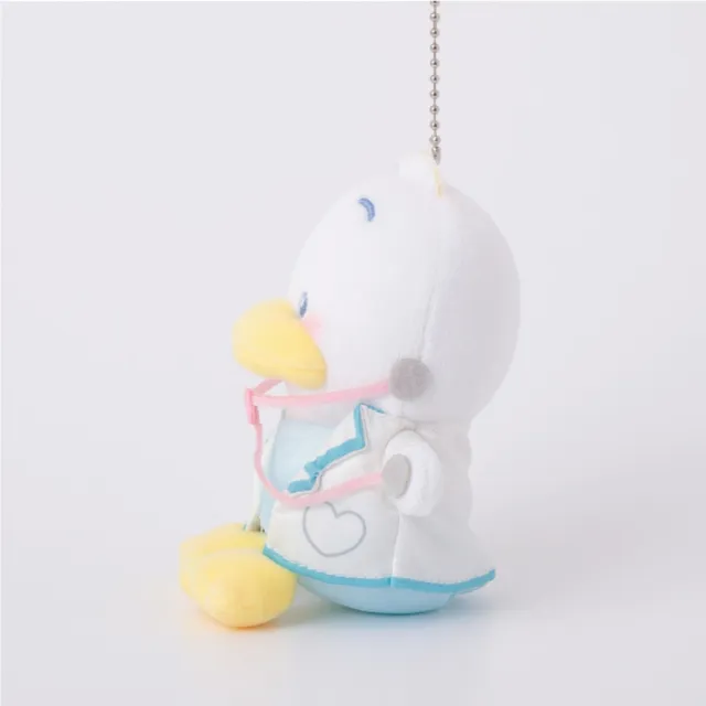 【小禮堂】雙11 Sanrio 三麗鷗 貝克鴨 絨毛玩偶吊飾 302診療室(平輸品)