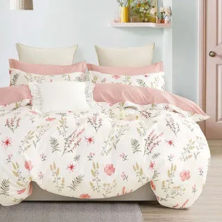 【Green 綠的寢飾】100%精梳純棉兩用被床包組(單人/雙人/加大/200織/贈飯店枕)