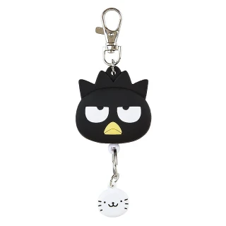 【SANRIO 三麗鷗】矽膠角色造型伸縮鑰匙圈 大臉 酷企鵝