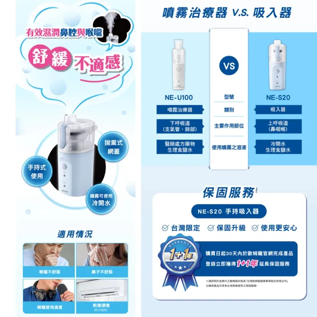 【OMRON 歐姆龍】手持吸入器(NE-S20)