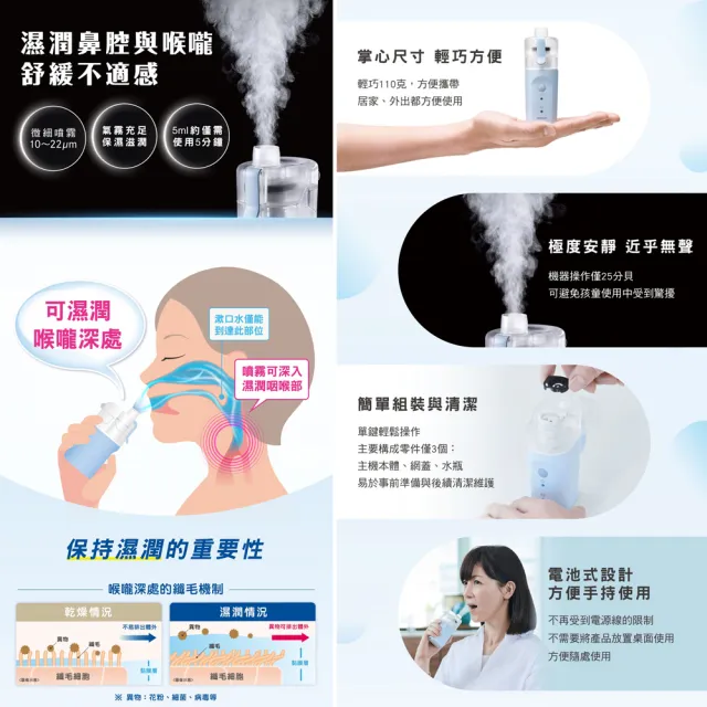 【OMRON 歐姆龍】手持吸入器(NE-S20)