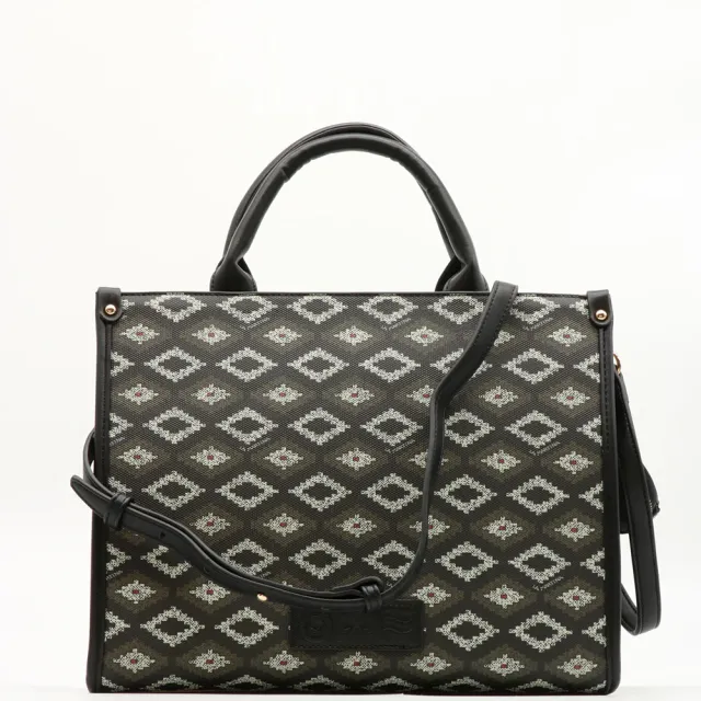 【LA MARTINA】交換禮物 直播限定 義大利原裝進口 限量2折 頂級花繡紋托特包肩背包 1570T 全新專櫃展示品