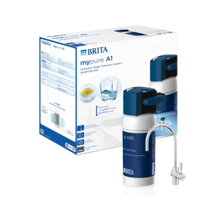【德國BRITA官方】mypure A1長效型櫥下濾水系統_內含1芯(國家標準可生飲 超值超大濾水量)