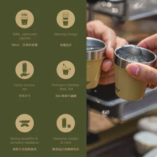 【Cargo】酒杯50ml 4入(不鏽鋼杯 戶外餐具 餐具 露營杯 露營杯子 露營餐具 杯子 酒杯 露營 逐露天下)