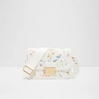【ALDO】TIBIALIS- 優雅春漾花卉印花設計斜背包(白色)