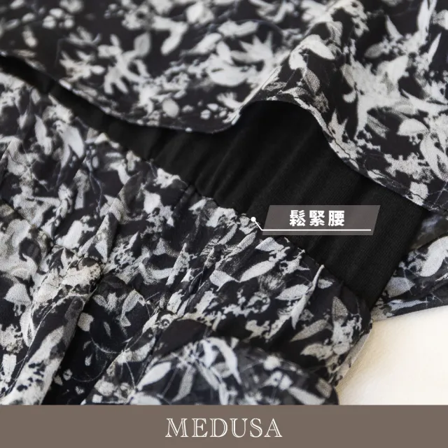 【MEDUSA 曼度莎】現貨-假兩件式碎花雪紡吊帶洋裝（M-XL）｜夏季洋裝 雪紡洋裝 吊帶洋裝(601-92406)