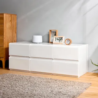 【HOUSE 好室喵】純白無印風一層抽屜式收納箱-2入(3號-台灣製造)