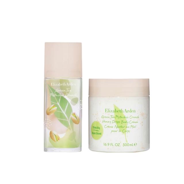 【伊麗莎白雅頓】官方直營 綠茶開心果新香護膚組 Elizabeth Arden(香水100ml+舒體霜500ml)