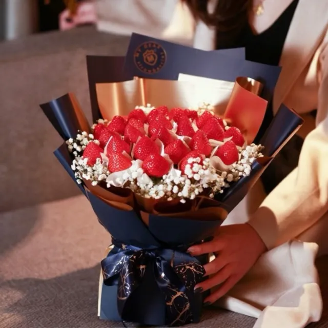 【MyDearStrawberries】璀璨巴黎大型草莓花束(水果花束/情人節/告白/生日禮物/超人氣花束/草莓)