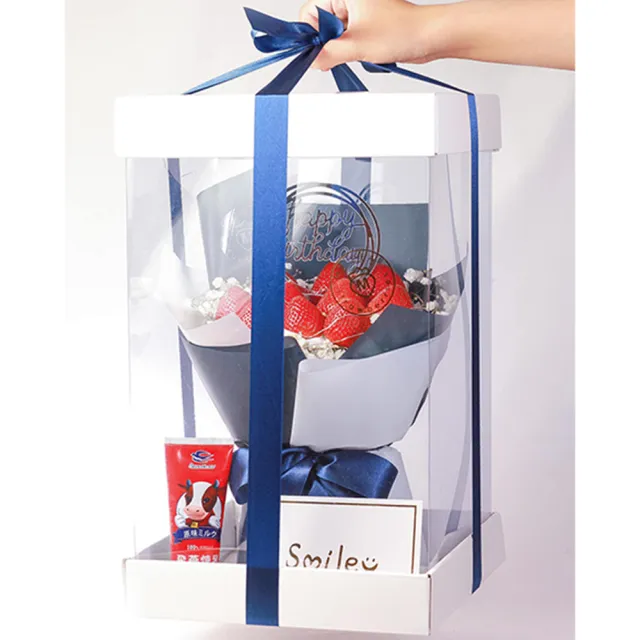 【MyDearStrawberries】經典法式草莓花束生日禮盒組(水果花束/情人節/告白/生日禮物/超人氣花束/草莓)