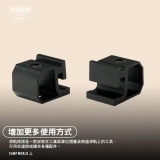 【Cargo】滑軌接頭 2入(工業風單位折疊桌 露營桌 桌子 IGT 單位桌 摺疊桌 露營配件 露營 逐露天下)