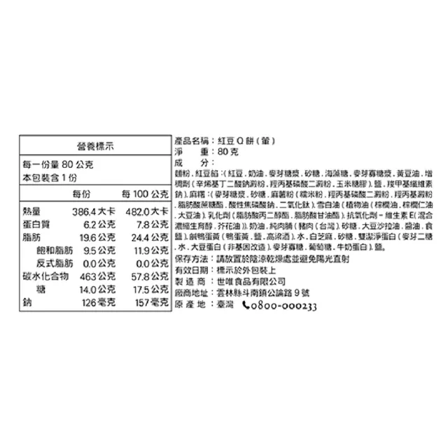 【世唯SWEETWAY】紅豆Q餅禮盒5入兩盒(Q餅)_年菜 年節禮盒