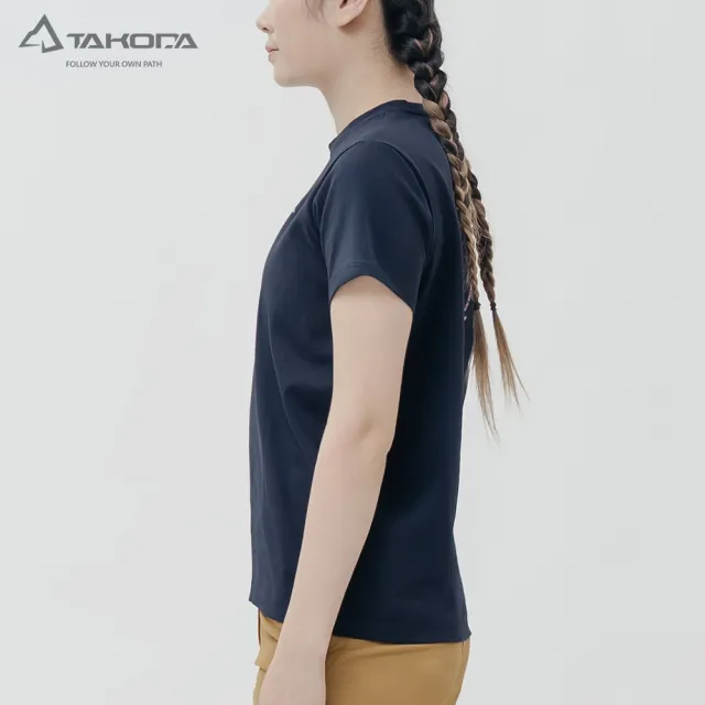 【TAKODA】Tipi 女純棉短袖印花系列-露營去 女款 兩色(親膚透氣/厚磅紮實)