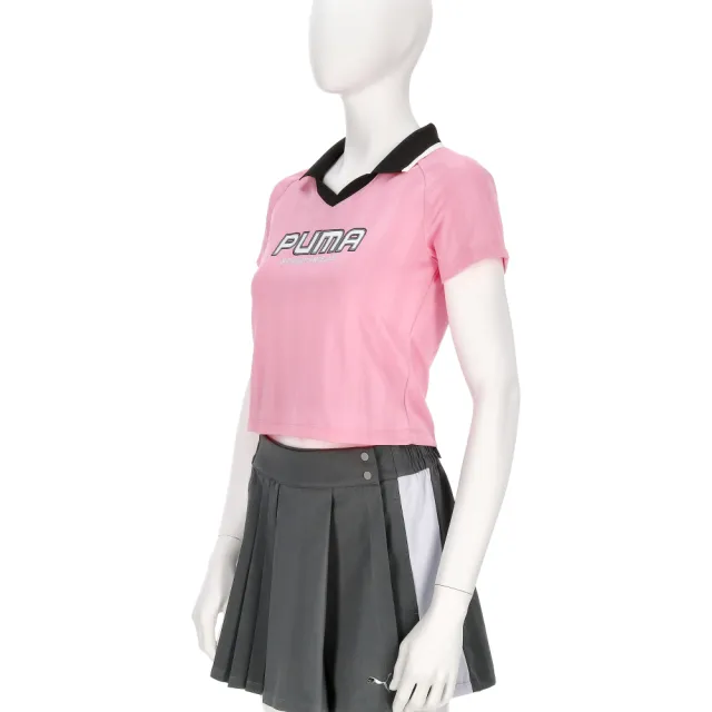 【PUMA】流行系列 BTG 女款 粉色 亞規 Polo衫 運動 休閒 上衣 短袖 63172690