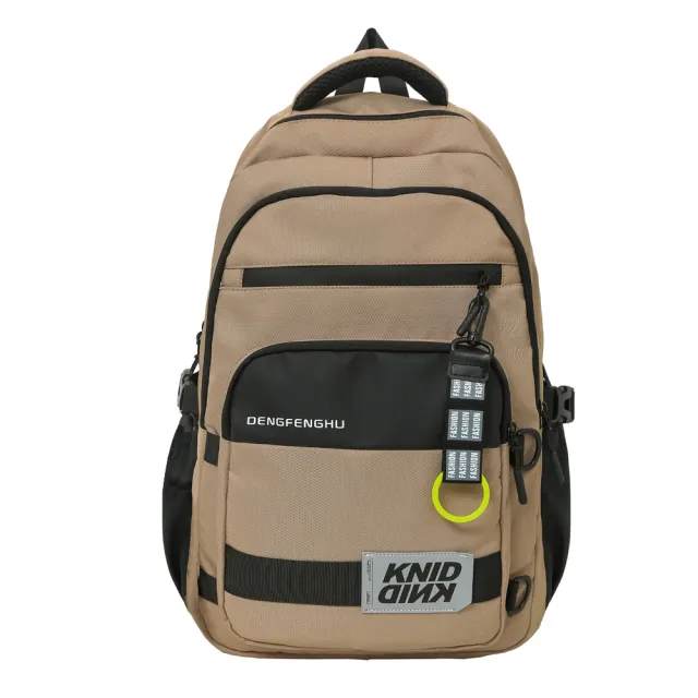 【MoodRiver】多口袋大容量 防潑水機能後背包(登機包 登山背包 電腦包 筆電包 旅行 收納 韓國風格)
