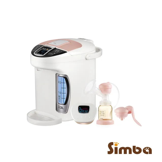 【Simba 小獅王辛巴官方直營】人氣推薦！頂級智能擠乳泡奶全能組(S5 PRO調乳器+吸乳器)