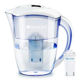【Brondell】美國邦特爾 H2O+ 長效濾水壺 （白）(1壺1芯)