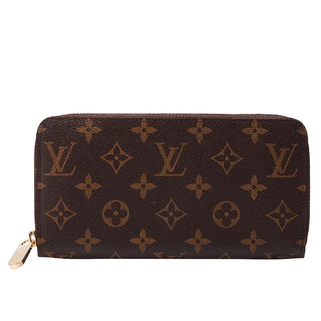 【Louis Vuitton 路易威登】M42616 經典Monogram花紋拉鍊長夾