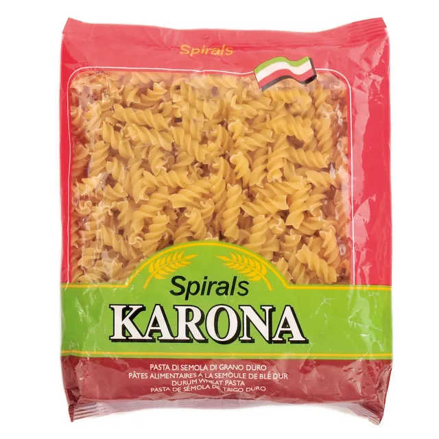 【美味大師】KARONA卡好拿義大利螺絲麵(400gx24包/箱)