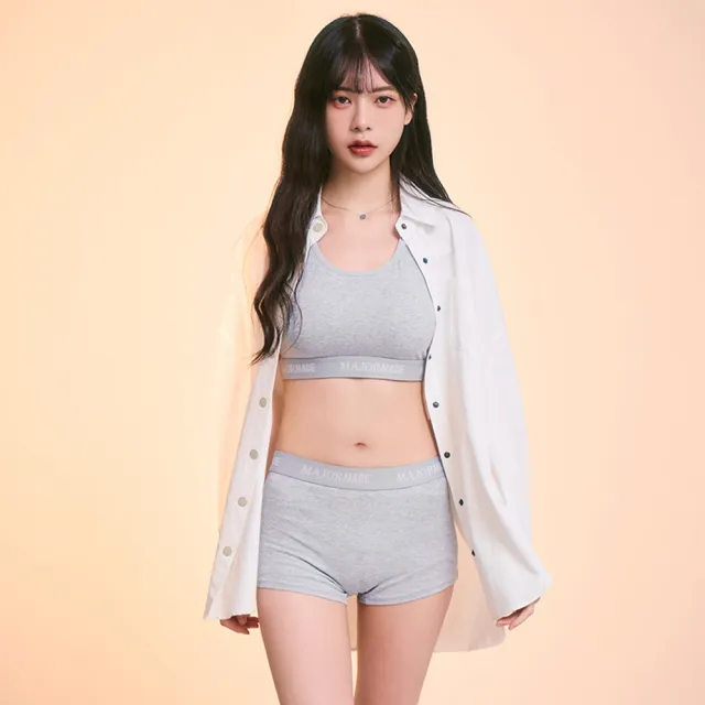 【MAJOR MADE】時髦棉質背心感內衣套組(素色背心/舒適內衣/套裝組)
