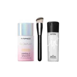 【M.A.C】全新上市 超漾光妝前特惠組(超漾光高防曬妝前乳SPF50+&170專業時尚彩妝刷)