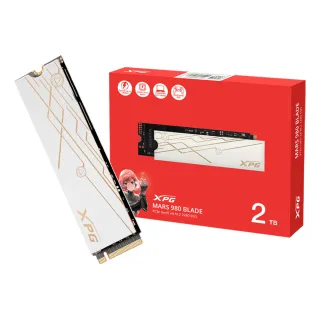 【ADATA 威剛】XPG MARS 980 BLADE 2TB Gen5 PCIe(五年保/贈薄散熱片)