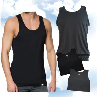 【LUXURY】3件-AIR-DRY智慧導流-男背心(吸濕排汗/抗菌防臭/親膚/男內衣/送禮首選/可外穿)