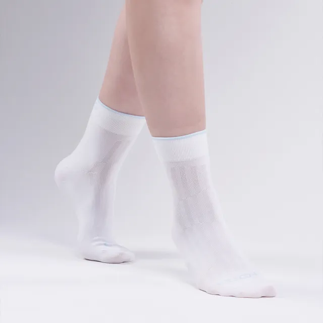 【FOOTER】-3℃ 輕透涼感襪(T76-白色)